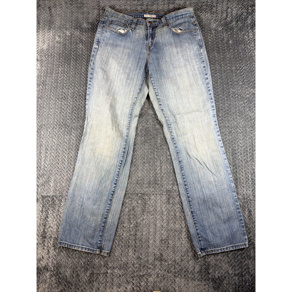 Levi's 505 Women's Blue Jeans Size 8 M Classic Straight Leg Stretch Medium Wash